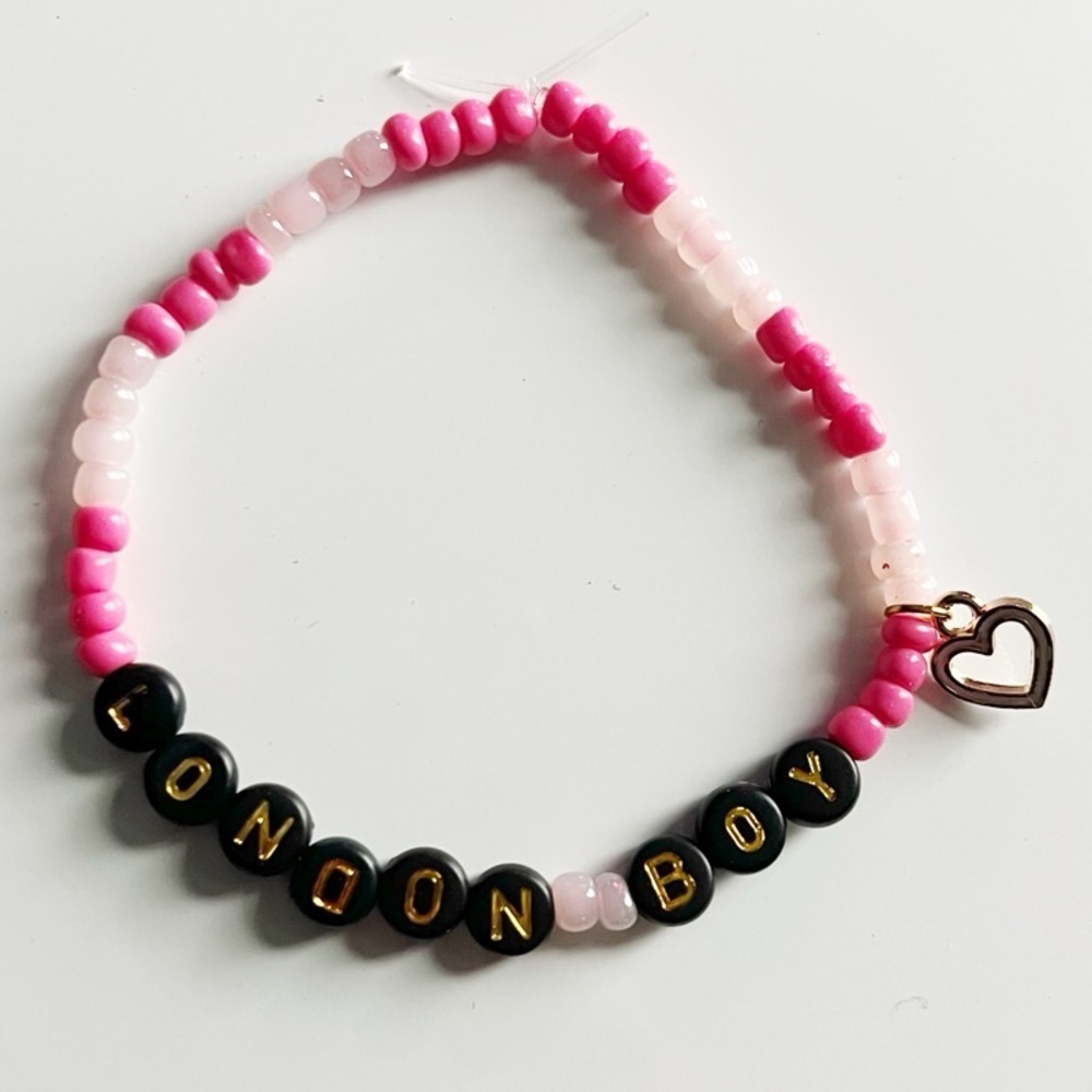 Taylor Swift Eras Tour Friendship Bracelet London Boy Lover with heart charm